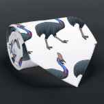 Happy cassowary bird cartoon illustration tie<br><div class="desc">From the Australian rainforest. A happy cassowary in cartoon style.</div>