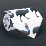 Happy cassowary bird cartoon illustration tie<br><div class="desc">From the Australian rainforest. A happy cassowary in cartoon style.</div>