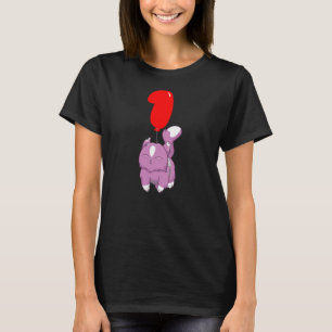 Happy Cat 1st Birthday Kids Balloon Party T-Shirt