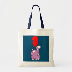 Happy Cat 1st Birthday Kids Balloon Party Tote Bag