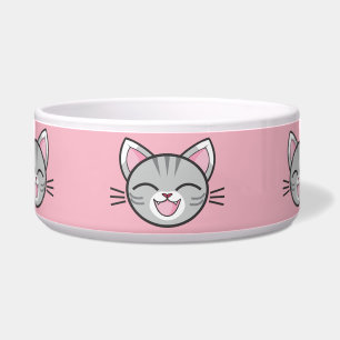 happy cat cat food bowl