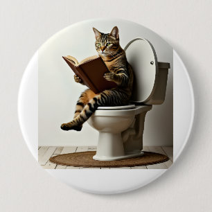 Happy Cat: Cute Kitten Design for Cat Lovers 10 Cm Round Badge