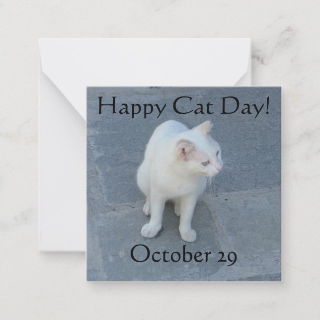 Happy Cat Day! Card (Front)