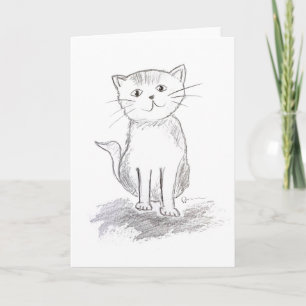Happy Cat Greeting Card