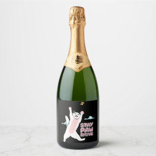 Happy Cat Happiness Happy Cat Sparkling Wine Label