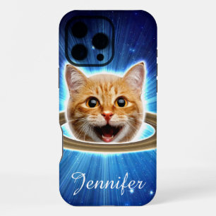 Happy cat in space.                                iPhone 16 pro max case
