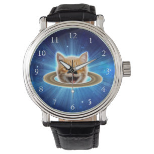 Happy cat in space.                                watch