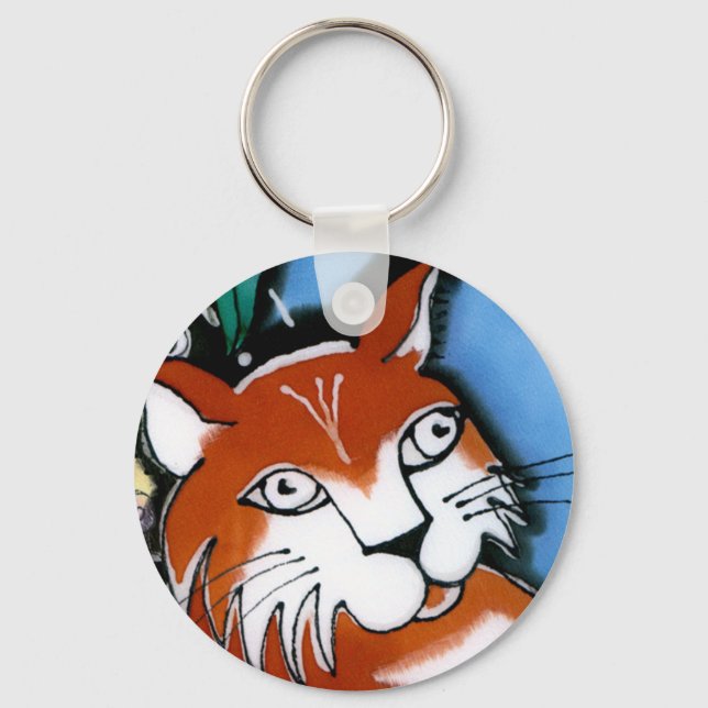 Happy Cat Key Ring (Front)
