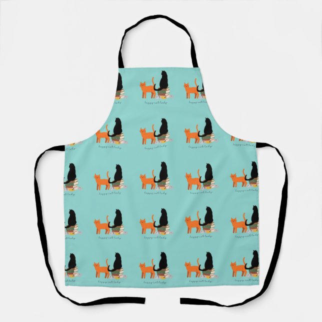 Happy Cat Lady Apron (Front)