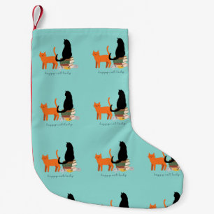 Happy Cat Lady Small Christmas Stocking