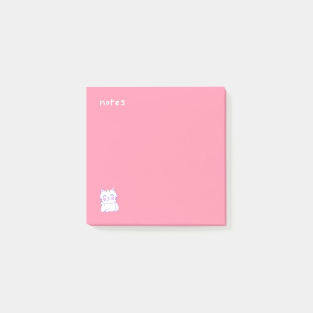 Happy Cat Melony Post-it Notes (Front)