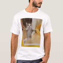 Happy Cat Mens T-Shirt