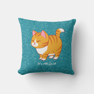 Happy Cat Personalised Cushion