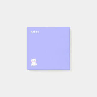 Happy Cat Purple Post-it Notes