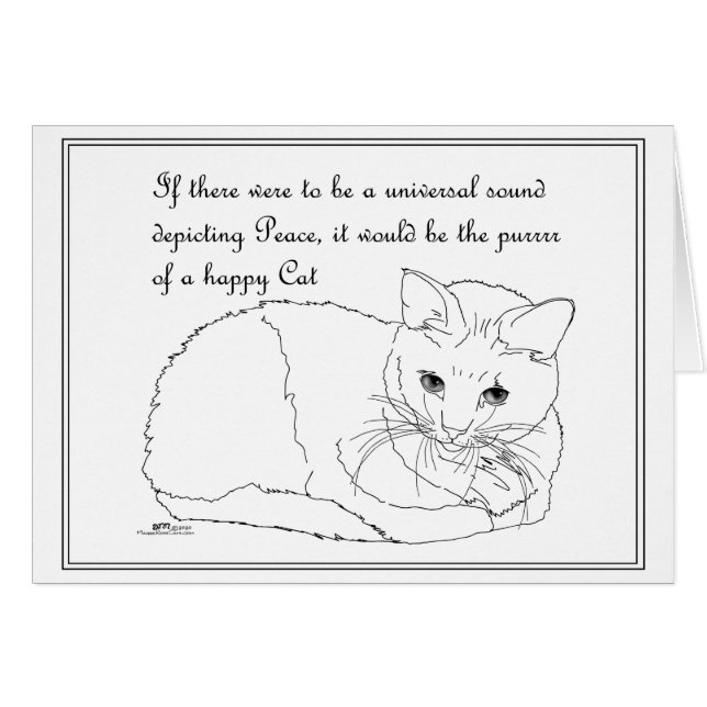 Happy Cat Purrrr (Front Horizontal)