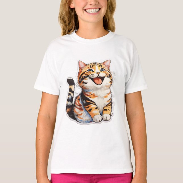 Happy Cat T-Shirt (Front)