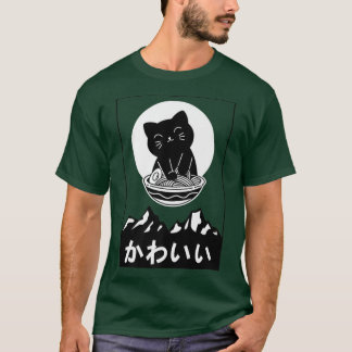 Happy Cat With Ramen T-Shirt