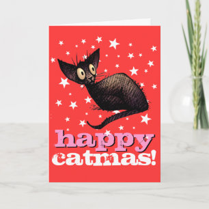 Happy Catmas! Funny Christmas and Holiday Cat Card
