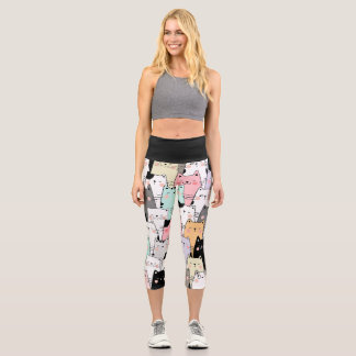 Happy Cats Capri Leggings