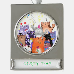 Happy Cats Christmas Ornament Custom Text