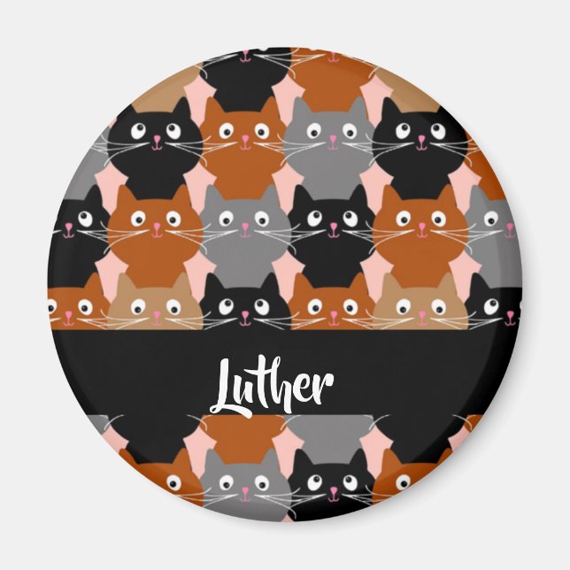 Happy cats magnet (Front)