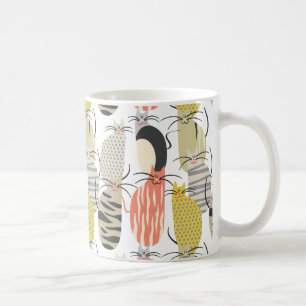 Happy Cats Whimsical Pattern Coffee Mug