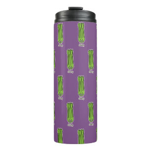 Happy Celery Stalk Bunch green fibre vegetable Thermal Tumbler