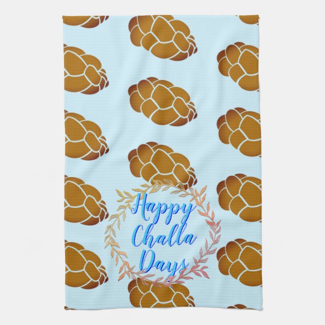 Happy Challa Days Tea Towel (Vertical)