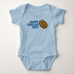 Happy Challah Day Chanukah Hanukkah Jewish Holiday Baby Bodysuit<br><div class="desc">Baby suit features an original marker illustration of a loaf of challah bread,  with HAPPY CHALLAH DAYS in a fun font. Perfect for Hanukkah!

Don't see what you're looking for? Need help with customisation? Click "ask this designer" to have a baby suit created just for you!</div>