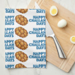 Happy Challah Days Chanukah Hanukkah Bread Loaf Tea Towel<br><div class="desc">Towel features an original marker illustration of a loaf of challah bread,  with HAPPY CHALLAH DAYS in a fun font. Great for Hanukkah!

Don't see what you're looking for? Need help with customisation? Contact Rebecca to have something designed just for you.</div>