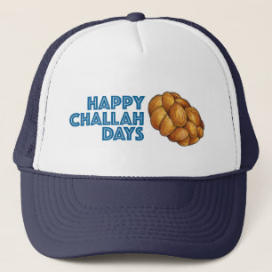 Happy Challah Days Chanukah Hanukkah Bread Loaf Trucker Hat