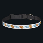 Happy Challah Days Chanukah Hanukkah Holiday Pet Collar<br><div class="desc">Collar features an original marker illustration of a loaf of braided challah bread, with HAPPY CHALLAH DAYS in a fun blue font. Perfect for Hanukkah! This Chanukah illustration is also available on other products. Don't see what you're looking for? Need help with customisation? Contact Rebecca to have something designed just...</div>
