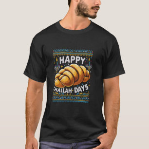 Happy Challah Days Funny Hanukkah Ugly Sweater Fun