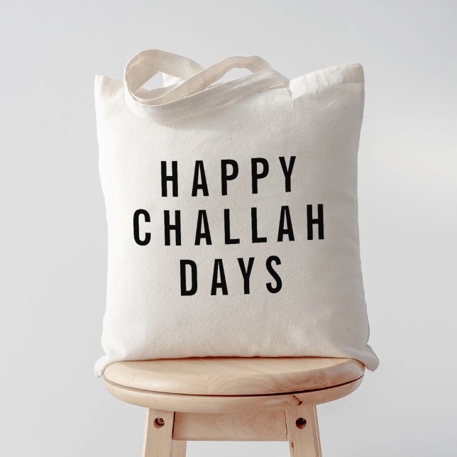 Happy Challah Days Funny Holiday Tote Bag (Creator Uploaded)