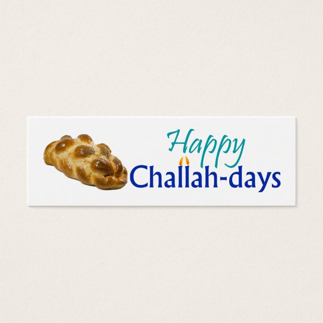 Happy Challah-days Gift Tag (Front)