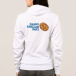 Happy Challah Days Hanukkah Chanukah Holiday Hoodie<br><div class="desc">Hoodie features an original marker illustration of a loaf of braided challah bread, with HAPPY CHALLAH DAYS in a fun blue font. Great for Hanukkah gifting! This illustration is also available on other products. Don't see what you're looking for? Need help with customisation? Contact Rebecca to have something designed just...</div>