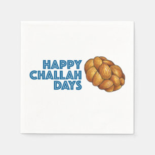 Happy Challah Days Hanukkah Chanukah Holiday Party Napkin
