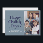 Happy Challah Days Hanukkah Family Photo  Holiday<br><div class="desc">Can be fully customised to suit your needs.
© Gorjo Designs. Made for you via the Zazzle platform. 

// Need help customising your design? Got other ideas? Feel free to contact me (Zoe) directly.</div>