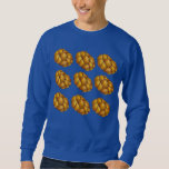 Happy Challah Days Holiday Hanukkah Chanukah Sweatshirt<br><div class="desc">Sweatshirt features an original marker illustration of a loaf of challah bread on a blue background, with HAPPY CHALLAH DAYS on the reverse side. Perfect for Hanukkah, or for an ugly sweater party! This design is also available on other products. Don't see what you're looking for? Need help with customisation?...</div>