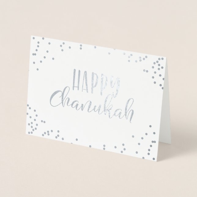 Happy Chanukah Foil Card (Front)