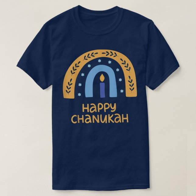 Happy Chanukah Hanukkah  T-Shirt (Design Front)
