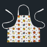 Happy Chanukah Judah Maccabee Pattern Apron<br><div class="desc">Happy Chanukah, Judah Maccabee Patterned Apron. Personalise by deleting text and adding your own. Use your favourite font style, colour, and size. Be sure to choose size and strap colour. All design elements can be transferred to other Zazzle products and edited. Happy Hanukkah! Thanks for stopping by. Much appreciated! Size:...</div>