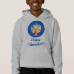 Happy Chanukah! Menorah Personalised<br><div class="desc">Happy Chanukah! Menorah Personalised Hoodie 

Edit text to personalise</div>