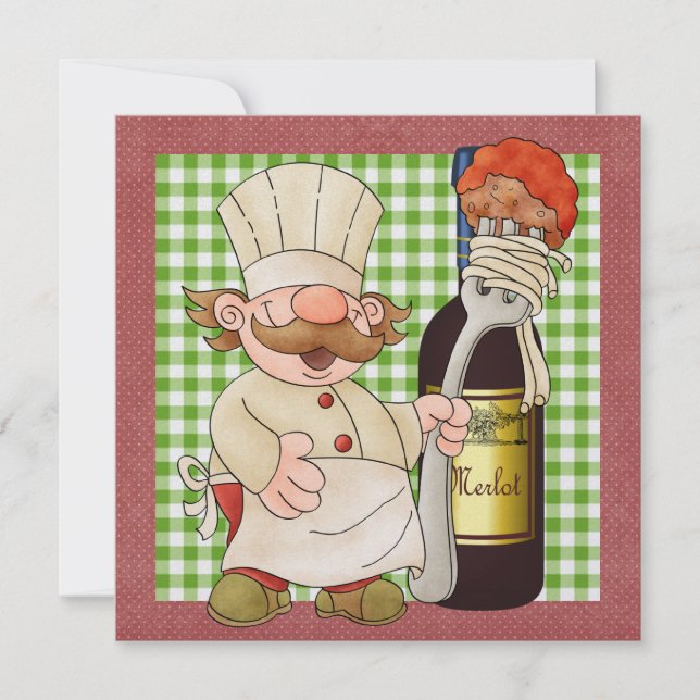Happy Chef Invitation (Front)