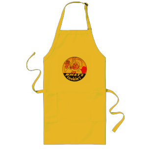 Happy Chef Retro 40s art What's Cookin'? Long Apron