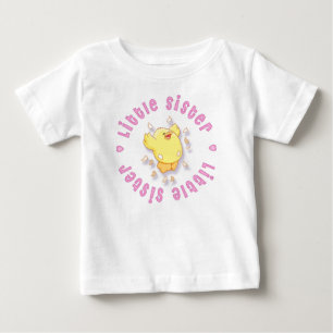 Happy Chick Little Sister Baby T-Shirt