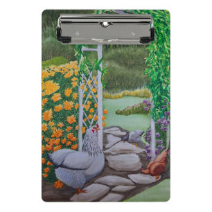 Happy Chicken Park Mini Clipboard