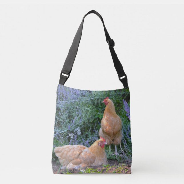 Happy Chickens Crossbody Bag (Front)