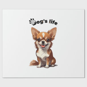 Happy Chihuahua � Cute Design for Dog Lovers Wrapping Paper