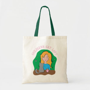 Happy Childless Cat Lady Tote Bag